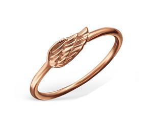 Rose Gold Silver Wing Midi Ring