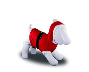 Santa Dog Costume with hood and belt