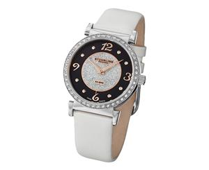 Stuhrling Original Women's 711.01 Audrey Astra Swiss Quartz Diamond White Watch