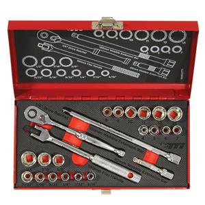 TTI 23 Piece AF/Metric Socket Set