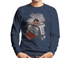 TV Times Clive Owen Chancer 1990 Men's Sweatshirt - Navy Blue