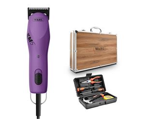 Wahl KM5 Clipper with Wooden Briefcase & Tool Kit