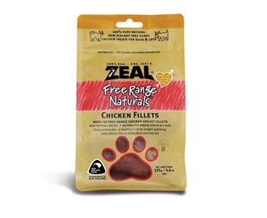 Zeal Free Range Dog & Cat Treats Chicken Fillets 125g