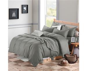 1200TC Egyptian Cotton Queen Bed Sheet Set - Pewter