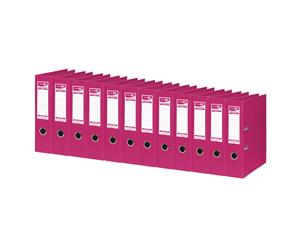 12x ColourHide A4 375 Sheets Lever Arch File Folder/Binder Office Organiser Pink