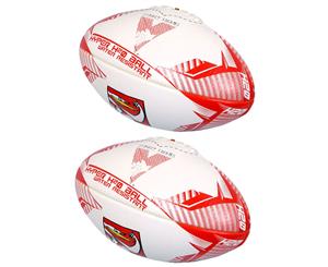 2x Summit Global AFL Hyper H20 Sydney Swans Football/Rugby Ball Sports Training