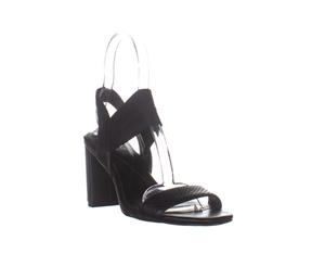 A35 Fllipp Square Toe Ankle Strap Sandals Black Snake Neoprene