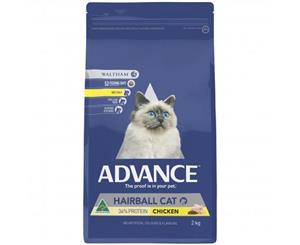 ADVANCE Hairball Dry Cat Food Chicken 2kg