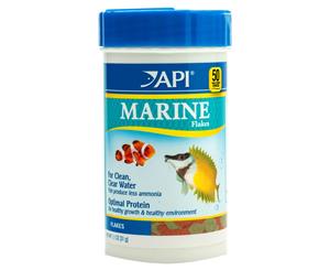 API Marine Flakes 31g Fish Food Clownfish Wrasses Tangs Omega-3 Boosted