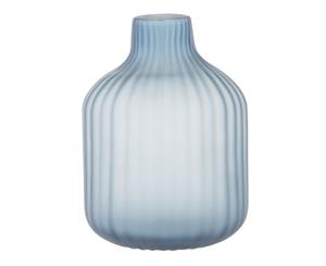 Amalfi Neve Glass Handmade Decorative Flower Plant Vase Light Blue 17x23cm