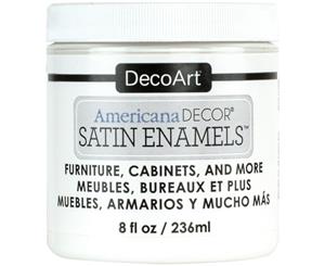 Americana Decor Satin Enamels 8Oz-Pure White