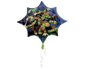 Amscan Supershape Teenage Mutant Ninja Turtles Shaped Foil Party Balloon (Multicoloured) - SG4105