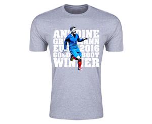 Antoine Griezmann Goldenboot France T-shirt (Grey)