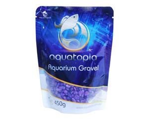 Aquarium Coloured Gravel for Fish Tanks - 450g - Purple (Aquatopia)