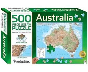 Australia Map Jigsaw  500 Piece Jigsaw Puzzle