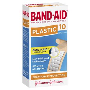 Band-Aid Plastic Strips 10 Pack