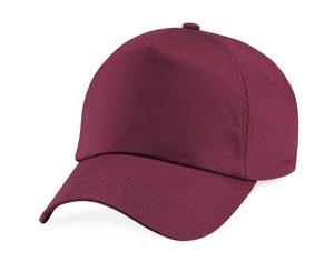 Beechfield Unisex Plain Original 5 Panel Baseball Cap (Burgundy) - PC2097