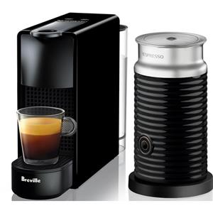 Breville Nespresso Essenza Mini Coffee Machine Bundle (Black)