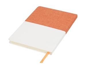 Bullet Two Tone A5 Canvas Notebook (Orange) - PF2193