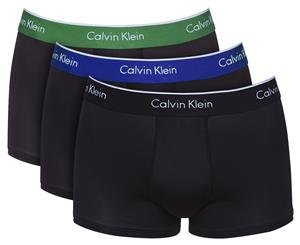 Calvin Klein Men's Microfiber Low Rise Trunk 3-Pack - Black/Multi