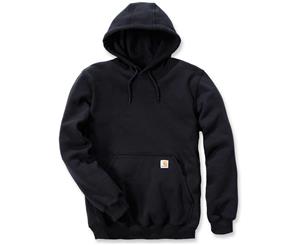 Carhartt Mens Hooded Polycotton Stretchable Reinforced Sweatshirt Top - Black