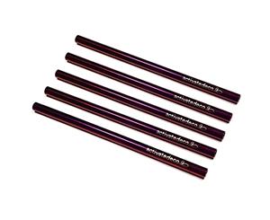 Cocktail Short Stainless Steel Straw Purple 120mm - 5 Pack