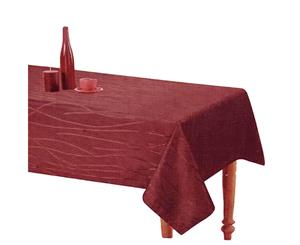 Country Style New Table Cloth SONATA BURGUNDY Tablecloth RECT 140x185cm New
