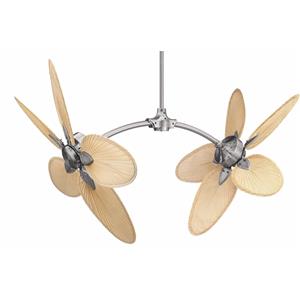 Crestwind Pewter Caruso Ceiling Fan - Natural