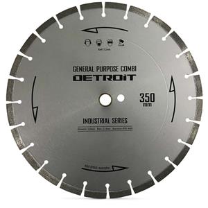 Detroit 350mm Segmented Diamond Blade for General Purpose Cutting - Industrial Series