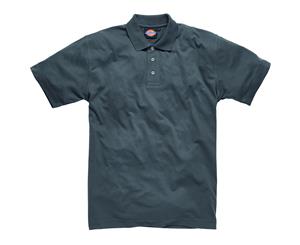 Dickies Mens Polo Polycotton Short Sleeved Work Polo Shirt - Grey