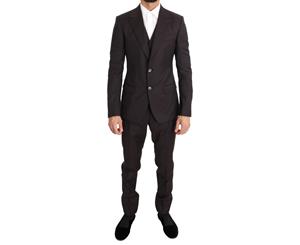 Dolce & Gabbana Bordeaux Wool Slim Fit Two Button Suit