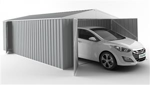 EasyShed 4538 Garage Shed - Gull Grey