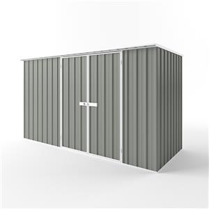 EnduraShed 3.75 x 1.5 x 2.12m Tall Flat Roof Garden Shed - Bush Smoke