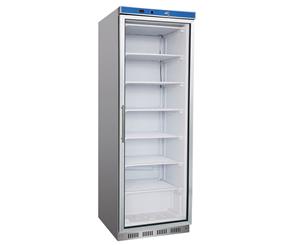 F.E.D HR400G Stainless Steel Display Fridge with Glass Door