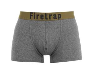 Firetrap Men 2 Pack Trunks - Bold Charcoal