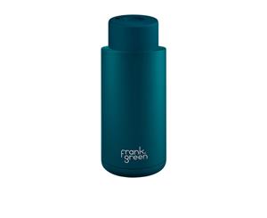 Frank Green Ultimate Ceramic Reusable Bottle 1L (34oz) Marine Blue