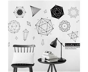 Geometry Decals Wall Sticker (Size118cm x 98.6cm)