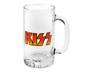 KISS Glass Drink Stein 500ml