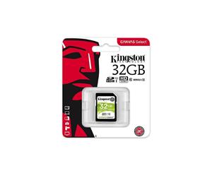 Kingston 32GB SD UHS-I Canvas Select 80MB/s Class 10 Memory Card SDS/32GB