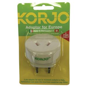 Korjo Adaptor Italy and Switzerland