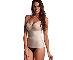 LaSculpte Women's Shapewear Tummy Control Smooth Camisole Tank Top - Nude