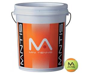 MANTIS Stage 2 Orange Tennis Balls Bucket 6 Dozen