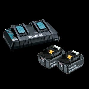 Makita Dual Port Charger With 2 x 5.0Ah Battery