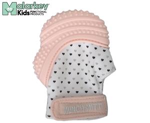 Malarkey Kids Munch Mitt Teething Mitten - Pastel Pink