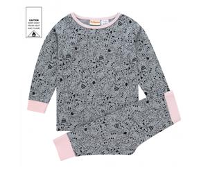 MeMaster - Baby Girls Cat AOP Pyjama Set - Grey