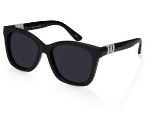 Mestige Women's Evelynn Sunglasses w/ Swarovski Crystals - Black