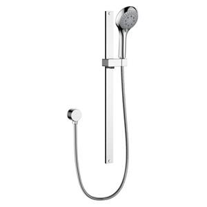 Mondella WELS 3 Star 9L/min Resonance Chrome 5 Function Hand Shower On Rail