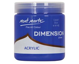 Mont Marte Dimension Acrylic Paint 250ml Pot - Cobalt Blue