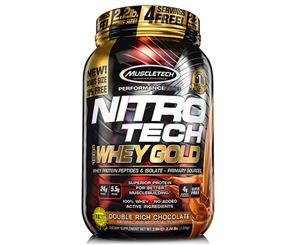 MuscleTech Nitro Tech 100% Whey Gold Protein Chocolate 1.13kg