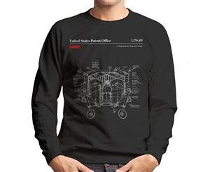 NASA Lunar Module Descent Stage Blueprint Men's Sweatshirt - Black